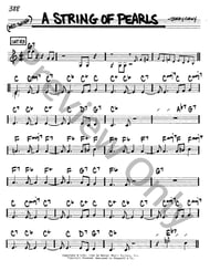 A String of Pearls piano sheet music cover